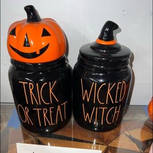 Rae Dunn Halloween canisters